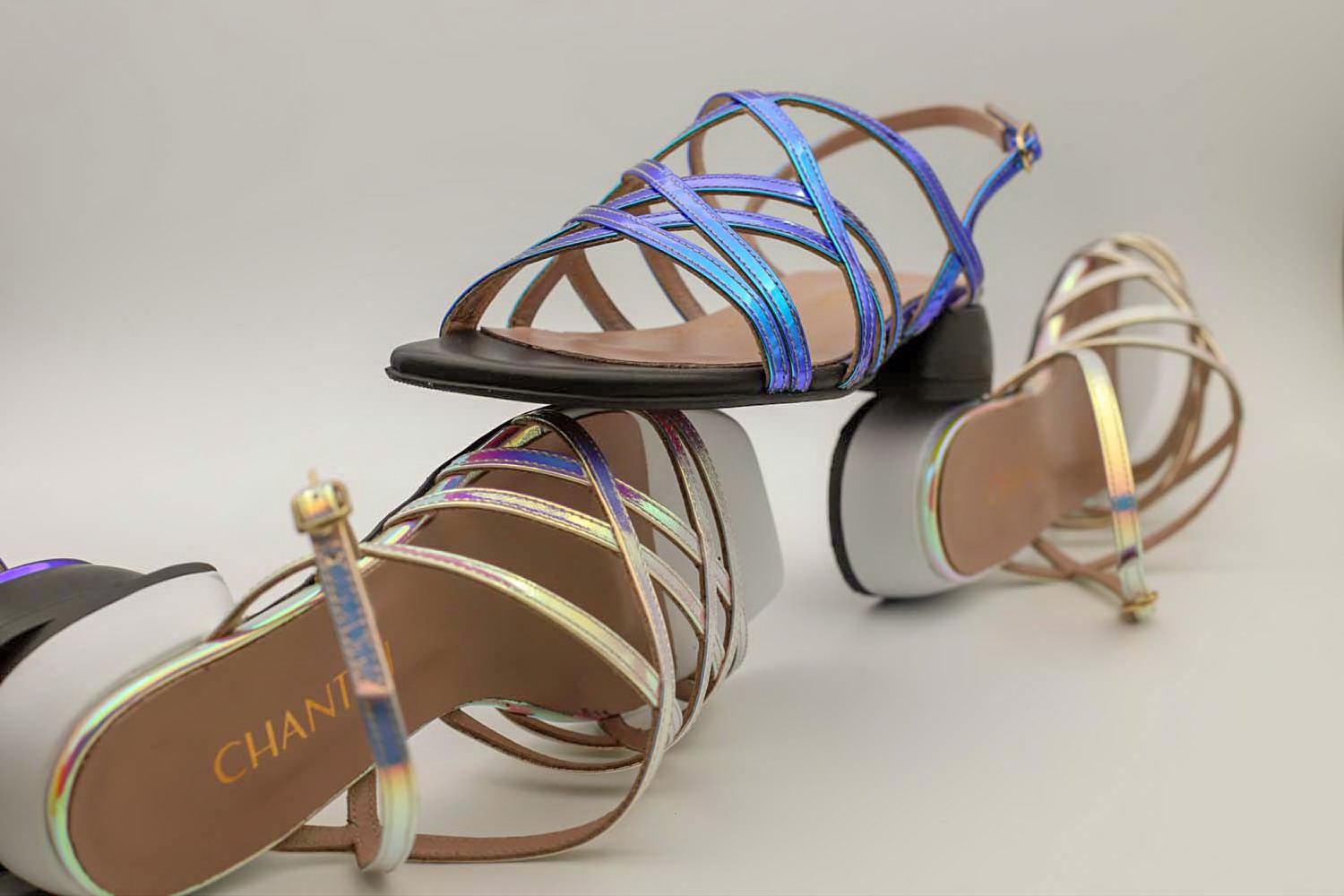 کفش صندل چرمی زنانه هولو