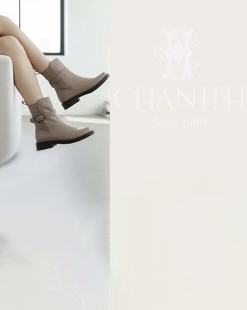 بوت زنانه چرم طبیعی دست دوز الیپس